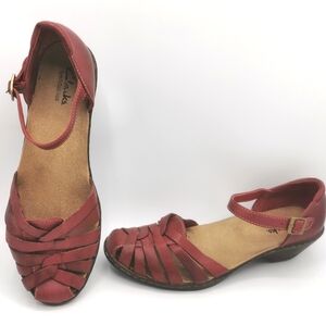 WOMENS SIZE 7.5 - CLARK'S Bendables Mary Jane Sandals EUC B61